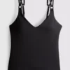 Top de tankini cu imprimeu Top de tankini cu imprimeu