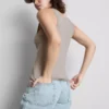 Top fără mâneci, elastic, cu conținut ridicat de bumbac