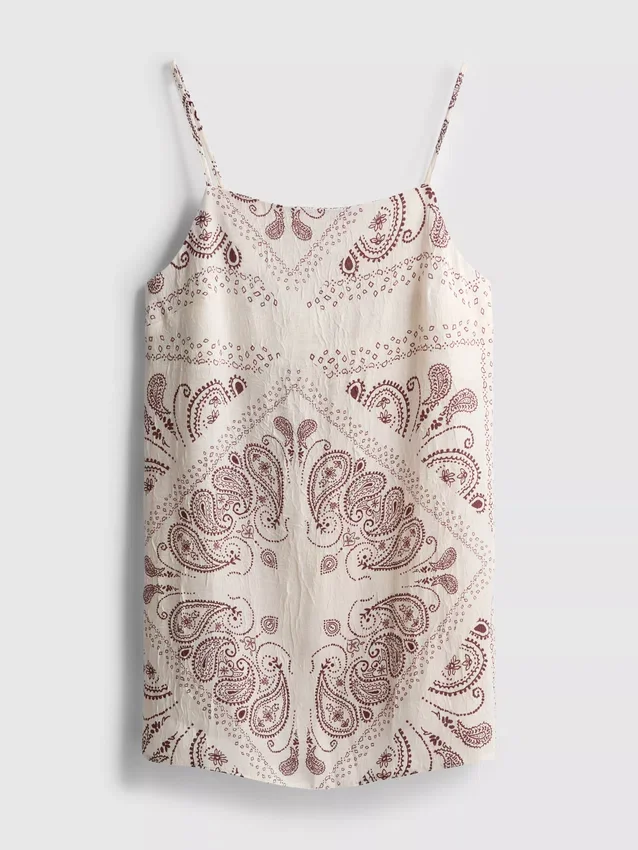 Top lung tip cami din satin șifonat de la Paula Echevarría Top lung tip cami din satin șifonat de la Paula Echevarría