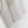 Tricou asimetric din bumbac cu franjuri