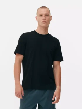 Tricou clasic cu guler rotund