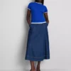 Tricou cu guler rotund, cu două straturi