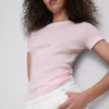 Tricou cu guler rotund, cu două straturi