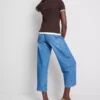 Tricou cu guler rotund, cu două straturi