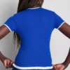 Tricou cu guler rotund, cu două straturi