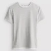 Tricou cu guler rotund, cu două straturi