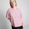 Tricou cu guler rotund din bumbac pentru mirese