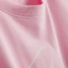 Tricou cu guler rotund din bumbac pentru mirese