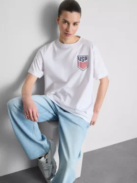 Tricou cu imprimeu al Federației de Fotbal din SUA