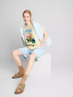 Tricou cu imprimeu din bumbac Nybg