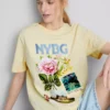 Tricou cu imprimeu din bumbac Nybg