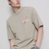 Tricou cu imprimeu japonez spălat Tricou cu imprimeu japonez spălat