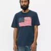 Tricou cu mânecă scurtă cu steagul american Tricou cu mânecă scurtă cu steagul american