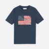 Tricou cu mânecă scurtă cu steagul american Tricou cu mânecă scurtă cu steagul american