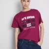Tricou cu mânecă scurtă din bumbac, cu imprimeu
