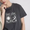 Tricou cu mânecă scurtă din bumbac, cu imprimeu