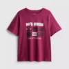 Tricou cu mânecă scurtă din bumbac, cu imprimeu