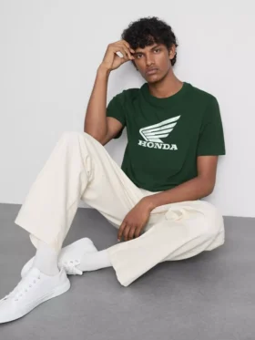 Tricou cu mânecă scurtă și logo Honda