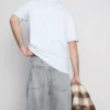 Tricou cu mâneci scurte, croială lejeră Tricou cu mâneci scurte, croială lejeră