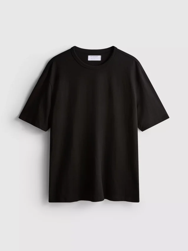 Tricou cu mâneci scurte, croială lejeră Tricou cu mâneci scurte, croială lejeră