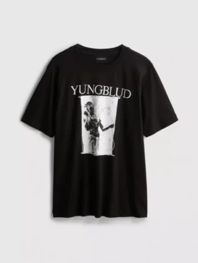 Tricou cu mâneci scurte și imprimeu Yungblud