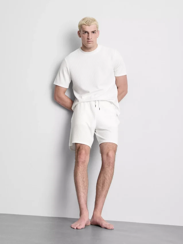 Tricou cu mâneci scurte texturat Tricou cu mâneci scurte texturat
