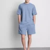 Tricou cu mâneci scurte texturat Tricou cu mâneci scurte texturat