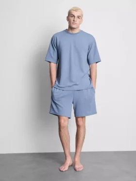 Tricou cu mâneci scurte texturat Tricou cu mâneci scurte texturat