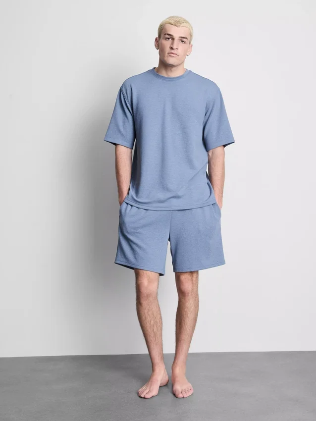 Tricou cu mâneci scurte texturat Tricou cu mâneci scurte texturat