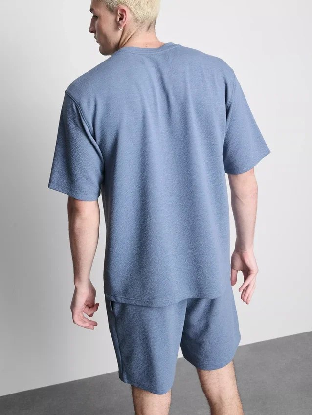 Tricou cu mâneci scurte texturat Tricou cu mâneci scurte texturat
