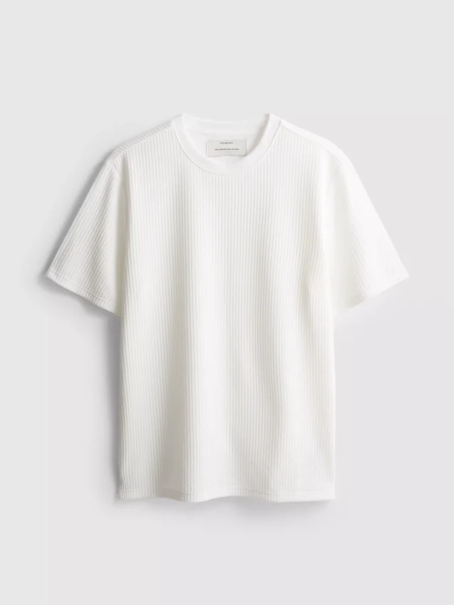 Tricou cu mâneci scurte texturat Tricou cu mâneci scurte texturat