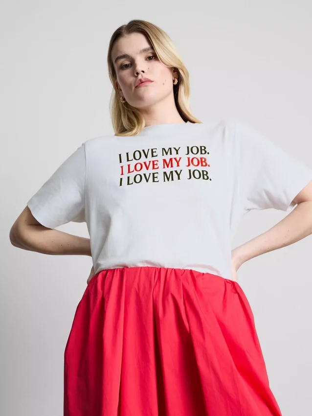 Tricou cu slogan din bumbac „The Devil Wears Prada” Tricou cu slogan din bumbac „The Devil Wears Prada”