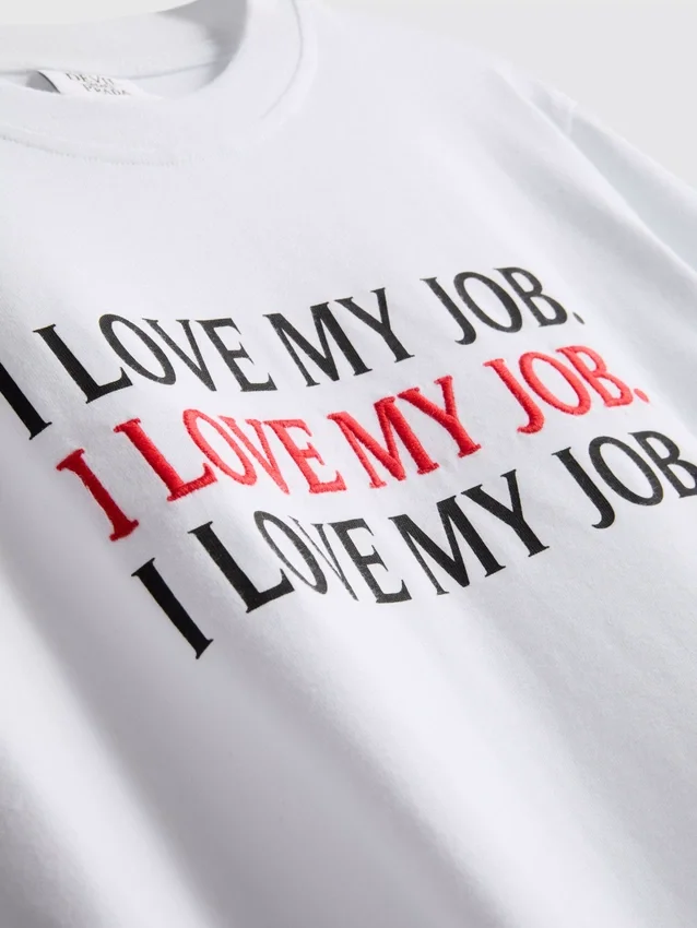 Tricou cu slogan din bumbac „The Devil Wears Prada” Tricou cu slogan din bumbac „The Devil Wears Prada”