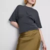 Tricou cu talie empire