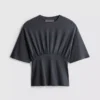 Tricou cu talie empire
