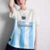 Tricou de fotbal argentinian cu guler Tricou de fotbal argentinian cu guler