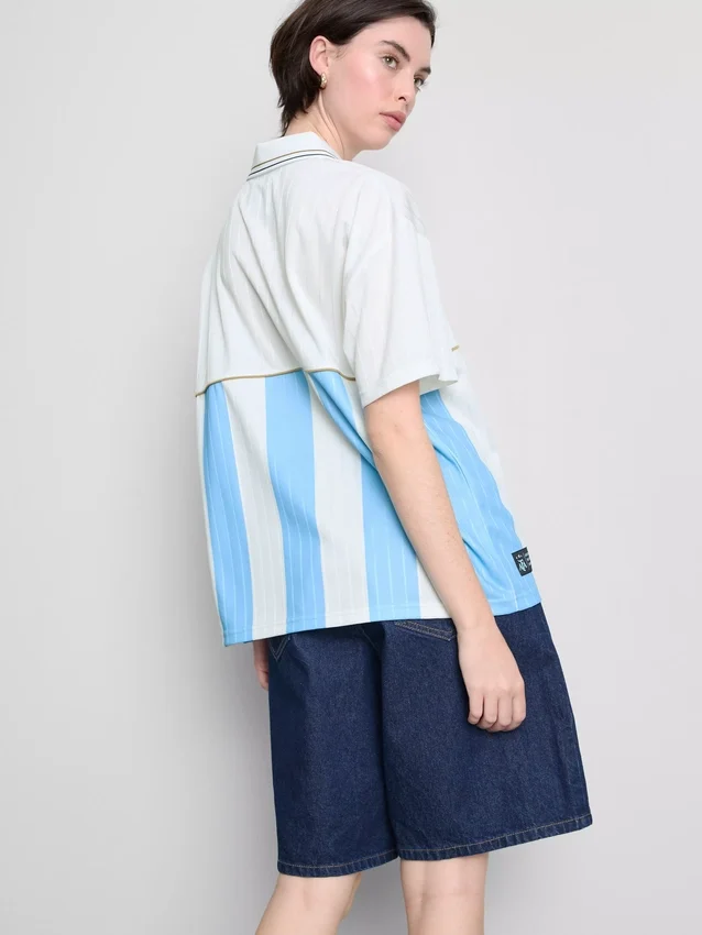 Tricou de fotbal argentinian cu guler Tricou de fotbal argentinian cu guler