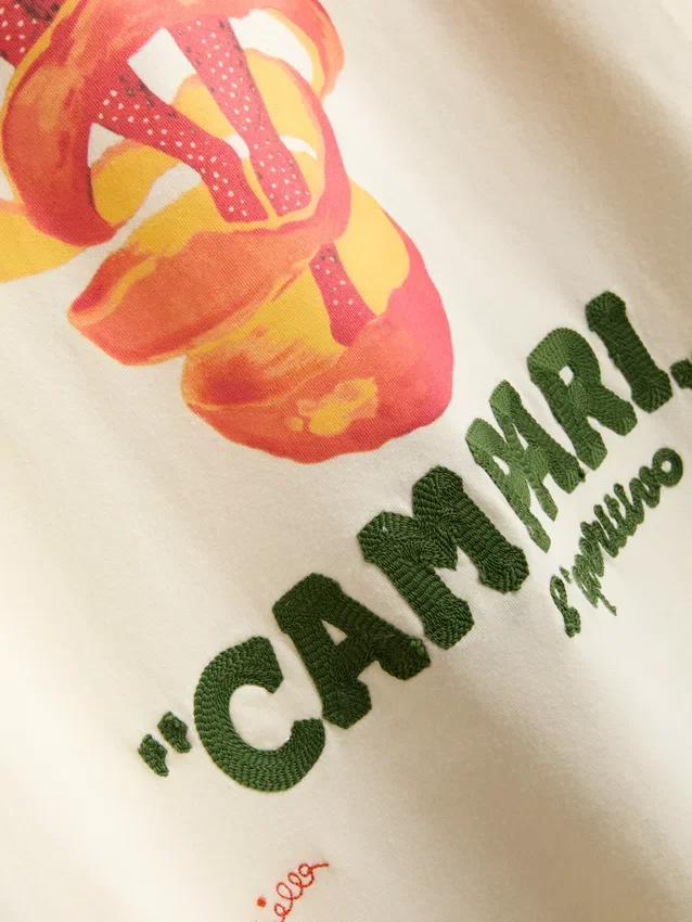 Tricou din bumbac Campari cu guler rotund Tricou din bumbac Campari cu guler rotund