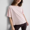 Tricou din bumbac cu guler rotund și croială dreptă Tricou din bumbac cu guler rotund și croială dreptă