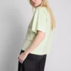 Tricou din bumbac cu guler rotund și croială dreptă Tricou din bumbac cu guler rotund și croială dreptă