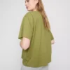 Tricou din bumbac cu guler rotund și croială dreptă Tricou din bumbac cu guler rotund și croială dreptă