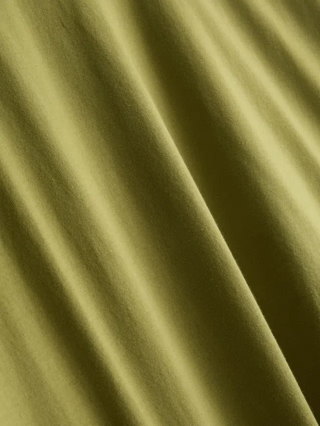Tricou din bumbac cu guler rotund și croială dreptă Tricou din bumbac cu guler rotund și croială dreptă