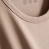 Tricou din bumbac cu guler rotund și croială dreptă Tricou din bumbac cu guler rotund și croială dreptă