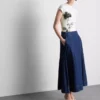 Tricou din bumbac cu imprimeu floral Tricou din bumbac cu imprimeu floral
