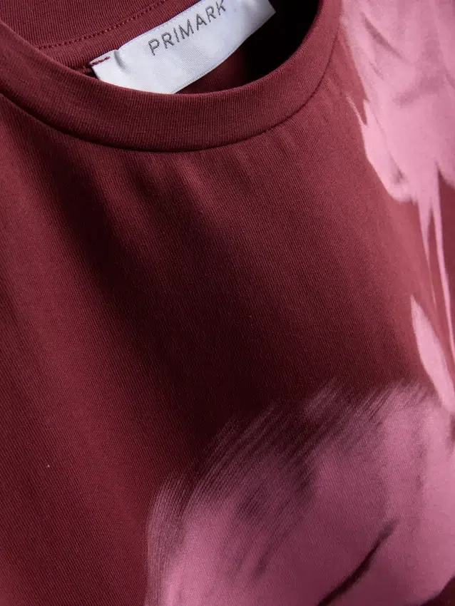 Tricou din bumbac cu imprimeu floral Tricou din bumbac cu imprimeu floral
