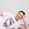 Tricou din bumbac cu imprimeu Hello Kitty Tricou din bumbac cu imprimeu Hello Kitty