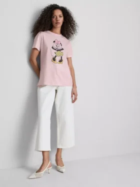 Tricou din bumbac cu imprimeu Minnie Mouse de la Disney