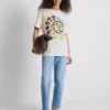 Tricou din bumbac cu logo Blink 182, croială lejeră Tricou din bumbac cu logo Blink 182, croială lejeră