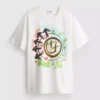 Tricou din bumbac cu logo Blink 182, croială lejeră Tricou din bumbac cu logo Blink 182, croială lejeră