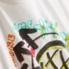 Tricou din bumbac cu logo Blink 182, croială lejeră Tricou din bumbac cu logo Blink 182, croială lejeră